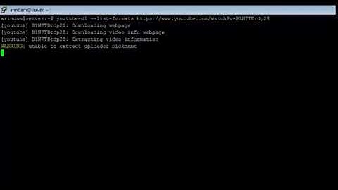 Linux - youtube-dl Command - w3resource