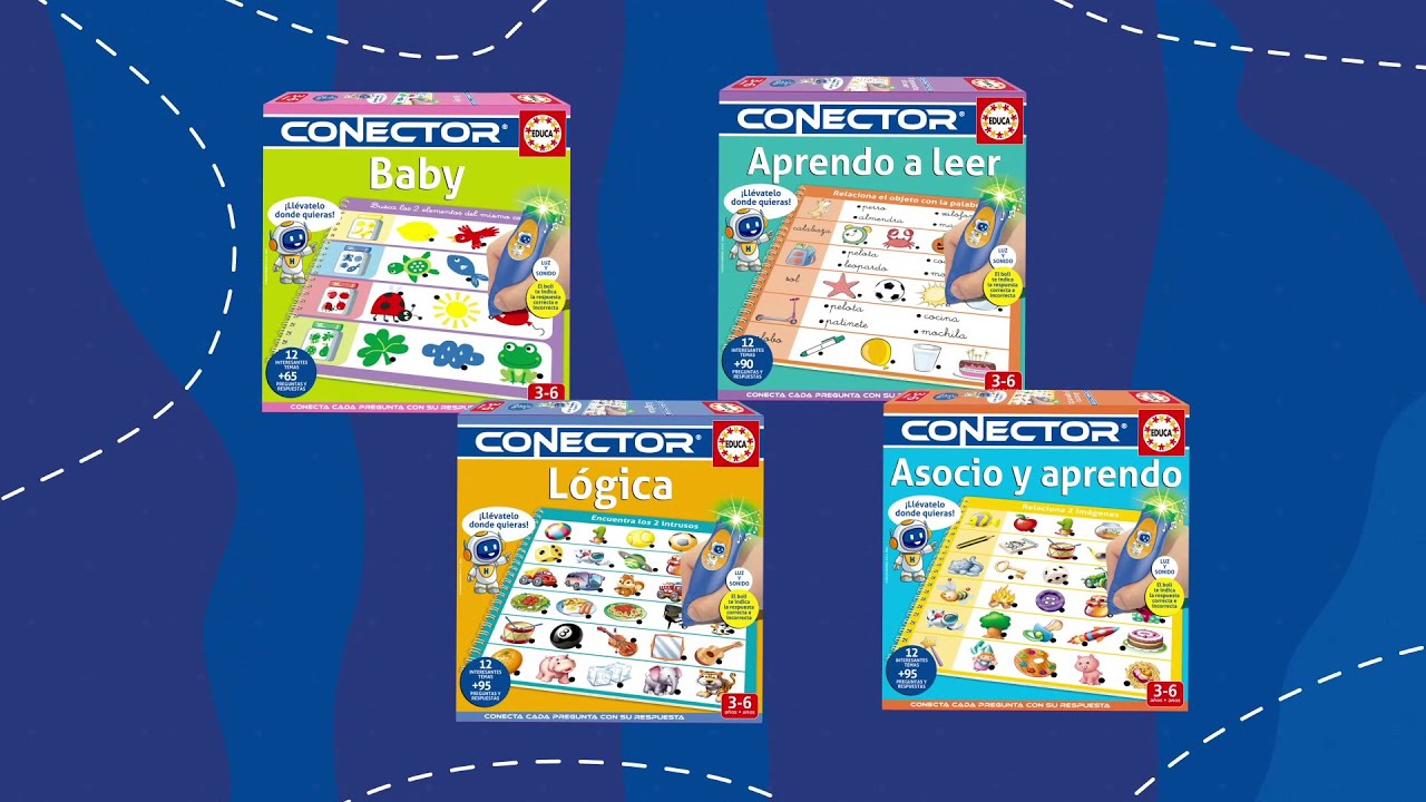 Educa Conector Aprendo A Leer – Juego Educativo Con Más De 90 Preguntas, Lápiz Con Luz Y Sonido, 12 Temas, Recomendado A Partir De 4 Años