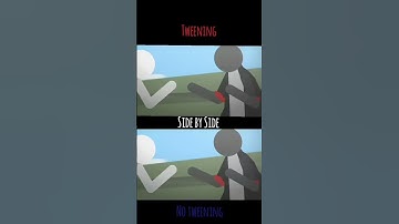 Tweening And No Tweening Animation Comparison | thoughts? #animation  #sticknodes