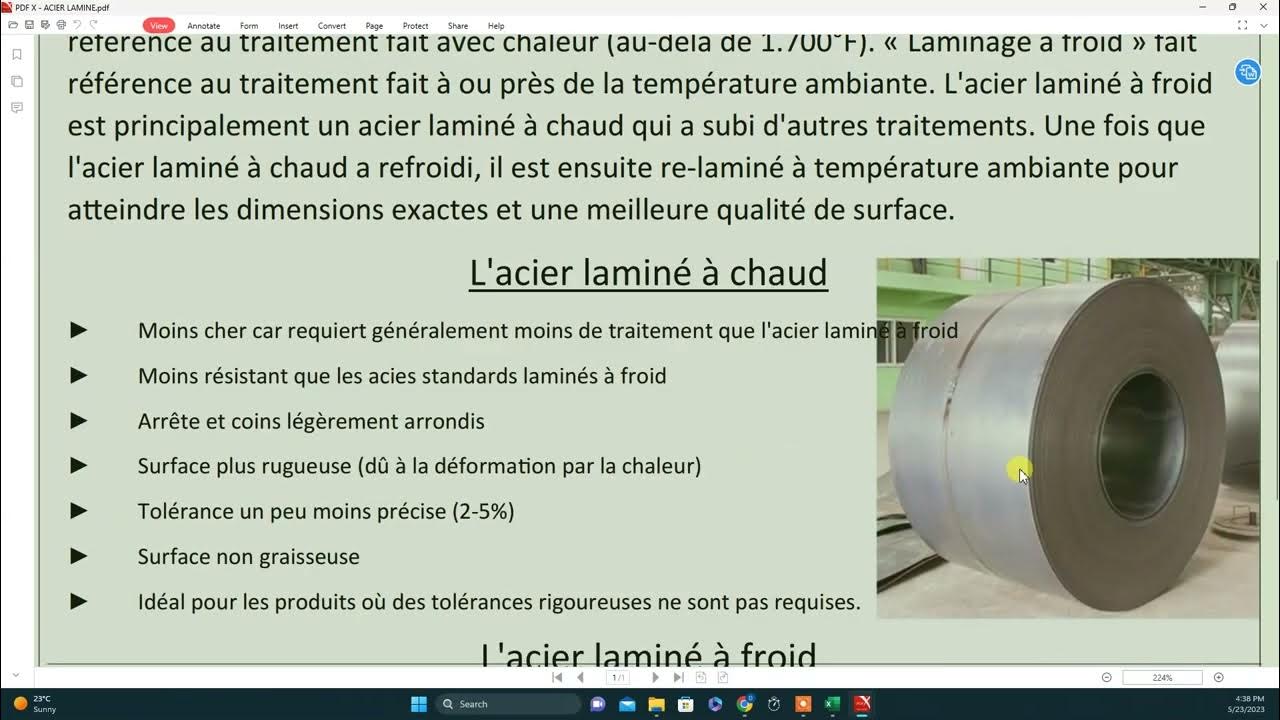 Acier Laminé à froid vs chaud, différence et caractéristique (hot