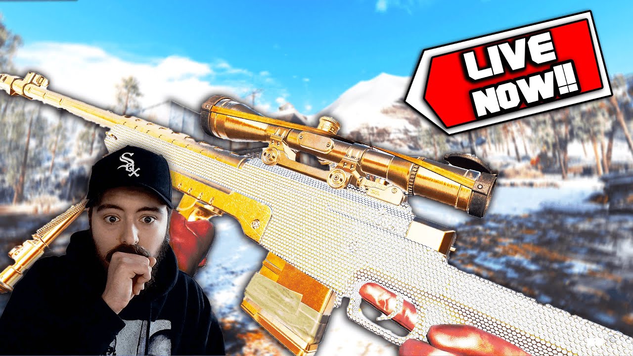 🔴LIVE!! AGGRESSIVE MAX SENS SNIPING ( cold war sniping )