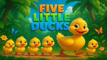 Five Little Ducks | Counting Backwards 5–1 | Kids Learning Numbers Song