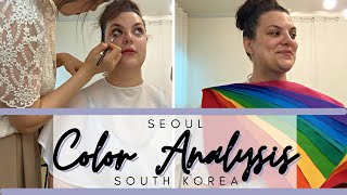 COLOR SOCIETY DOES MY COLOR ANALYSIS IN SEOUL PLUS AFTERNOON TEA | vlog | biz hall |