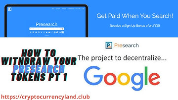 How to WITHDRAW your tokens from Presearch?