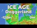Ice Age - Doggerland Rising and Falling Sea Level Animation 🌊 #geography #iceage #northsea #map