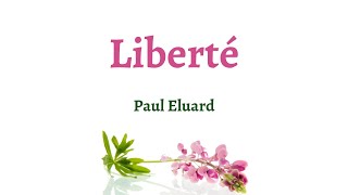 Liberté, Paul Eluard - Poèmes à offrir - Lecture: Siham Benchekroun