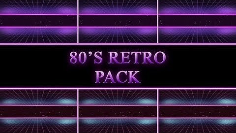 80s Retro Background Pack | Motion Graphics - Videohive template