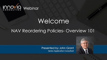 NAV Reordering Policies a Simple Overview