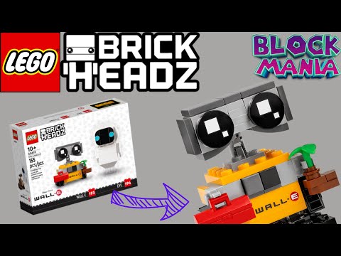 Lego Brickheadz Wall E And Eve speed Build