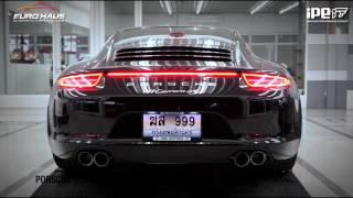 PORSCHE 911 CARRERA 4S w/ IPE F1 full exhaust system - YouTube
