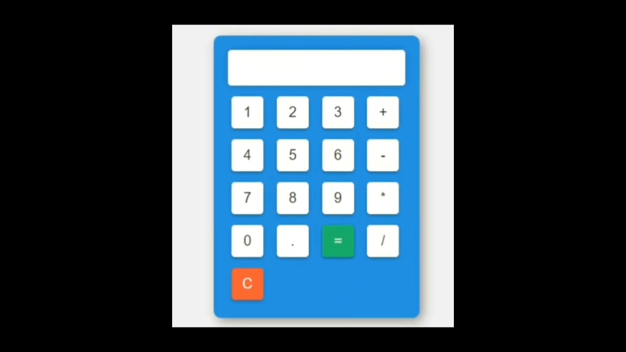 Simple Calculator Using #html #css #javascript