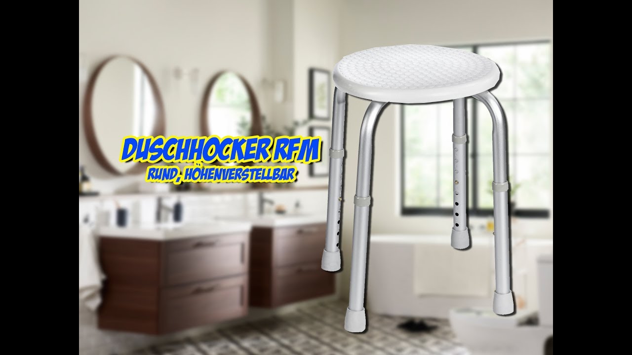 Duschhocker RFM, rund, höhenverstellbar
