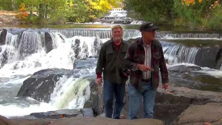 Bob Krajecki and Dale Popovich at Bond Falls