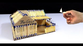 How to Make a Match House at home - matchstick house #diy #matchstick