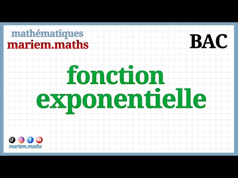 étude d'une fonction exponentielle | BAC | exercice corrigé