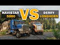 SnowRunner - Navistar 5000 vs Derry Longhorn 4520 - Trucks Comparison Test - 4k Gameplay