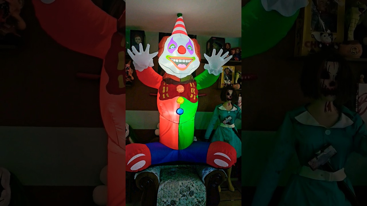 7FT Clown Halloween Inflatable #halloween #clown #inflatable