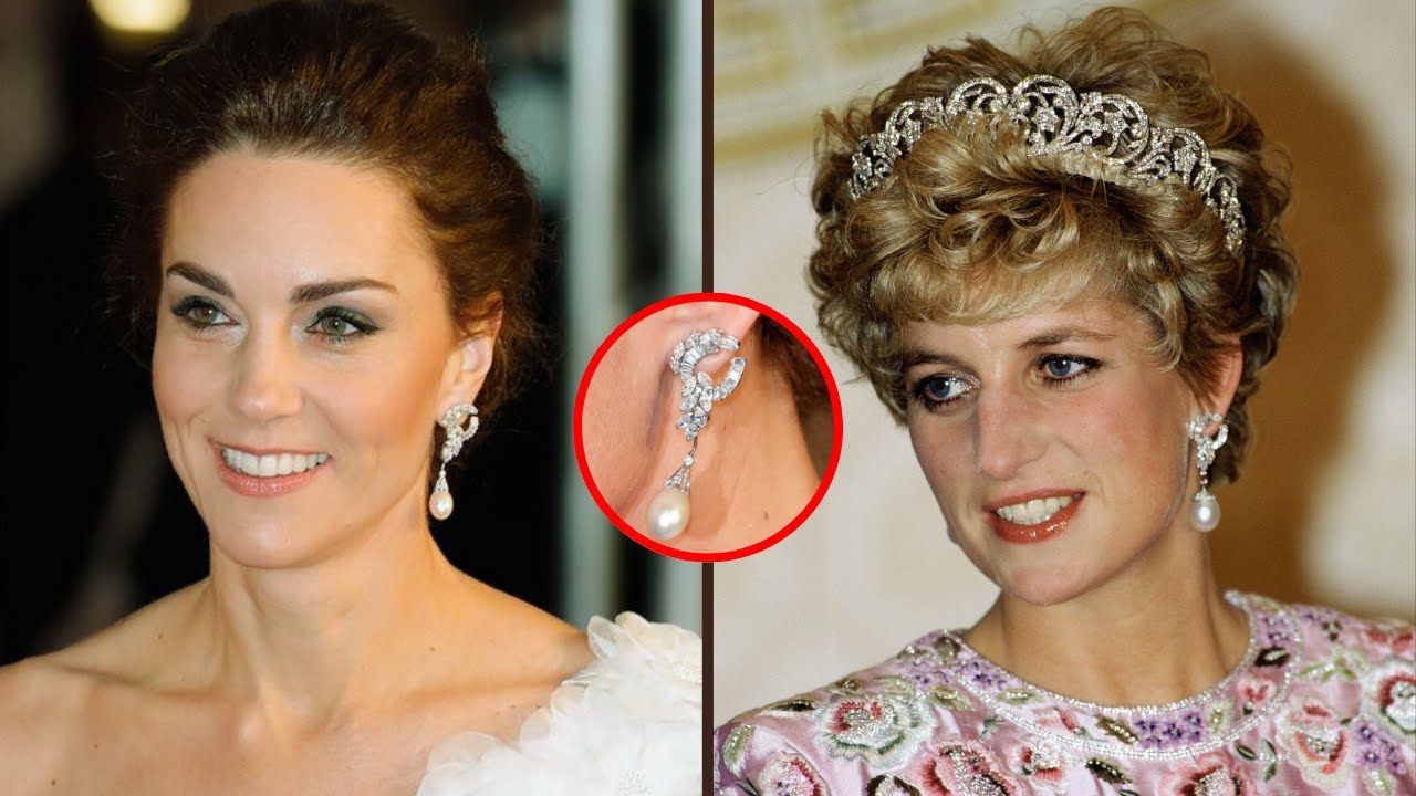Why Princess Kate Wore Princess Diana's Sea Pearl Diamond Earrings 5 Times?