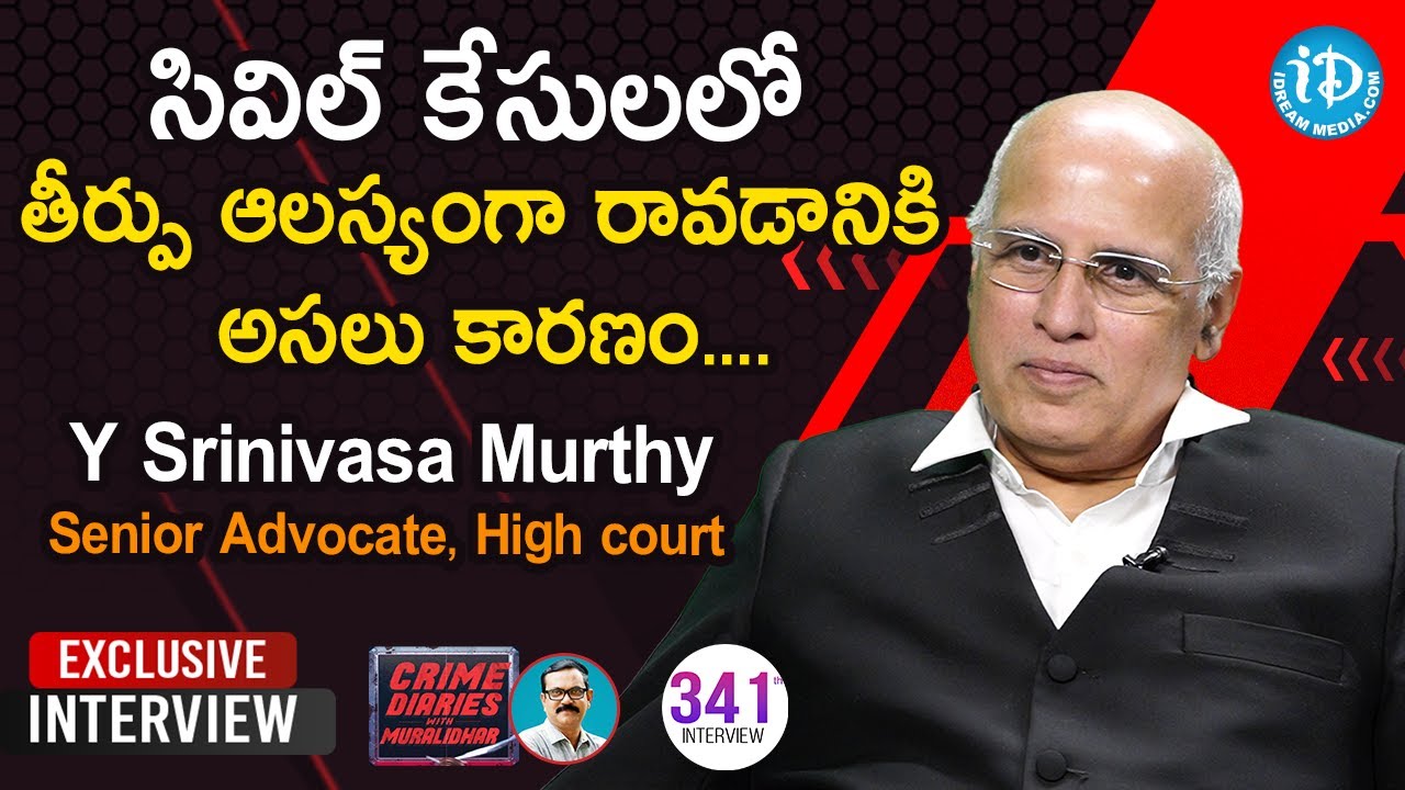        High court Senior Advocate Y Srinivasa Murthy