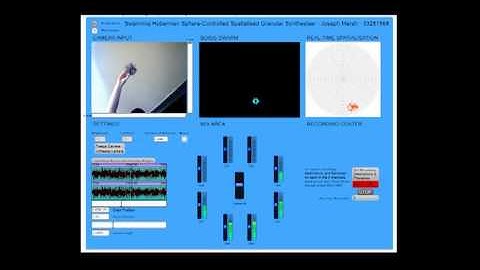 Spatial Max/MSP Patch (Camera-Controlled Swarming Spatialised Granular Synthesiser)