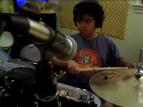 After the Love is Gone by EWF drum cover: 10 yr ol...
