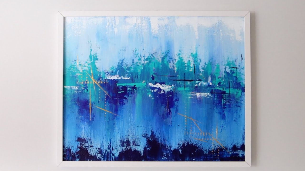 ABSTRACT PAINTING FOR BEGINNERS/ PALETTE KNIFE PAINTING/ STEP BY STEP TUTORIAL/ EASY DEMONSTRATION