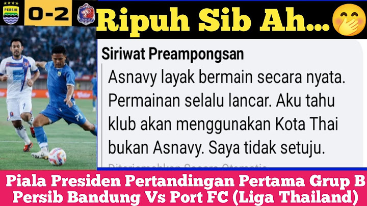 Komentar Fans Persib Vs Port FC Setelah Pertandingan Antara Kedua Tim || Piala Presiden