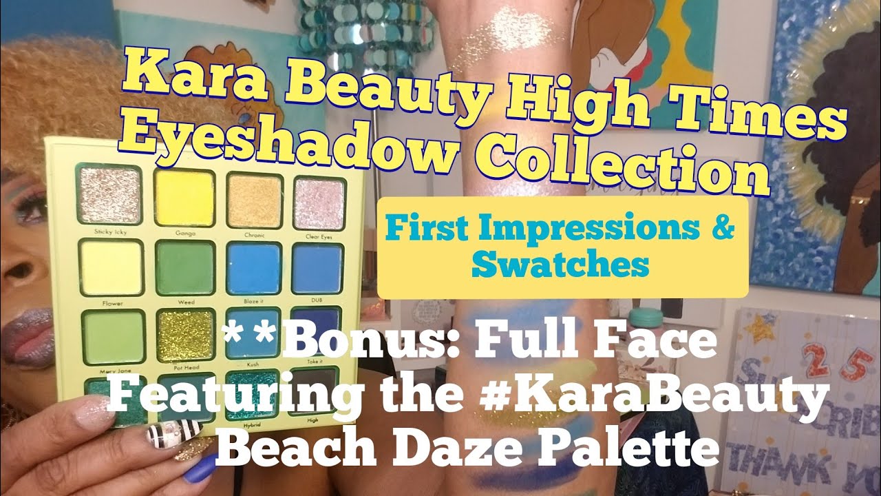 Midnight Swatch Party...Shhh Kara Beauty High Times Palettes