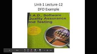 Unit-1 Lecture-12 DFD Example