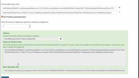 Use dogecoinmultisig.org to create a new dogecoin multisig