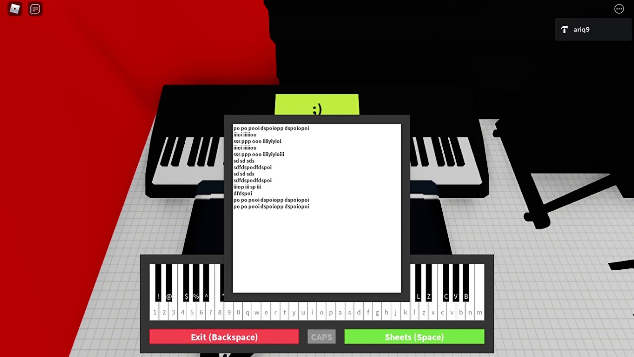 roblox faded piano notes