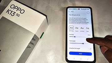 Oppo k13 5G Font Size Chota-Bada Kaise Kare | How To Change Font Size In Oppo K13 5G phone