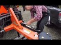 #337 Hydraulic Angling Kit Installation. LandPride RB1672 Rear Blade. Kubota LX2610 tractor. outdoor