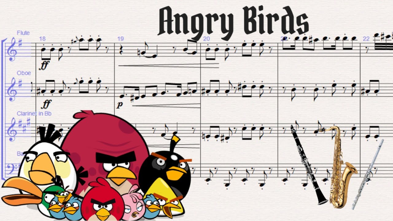 Birds theme. Bird Flute. Angry Birds Theme Notes Flute. Angry Birds Theme Flute.