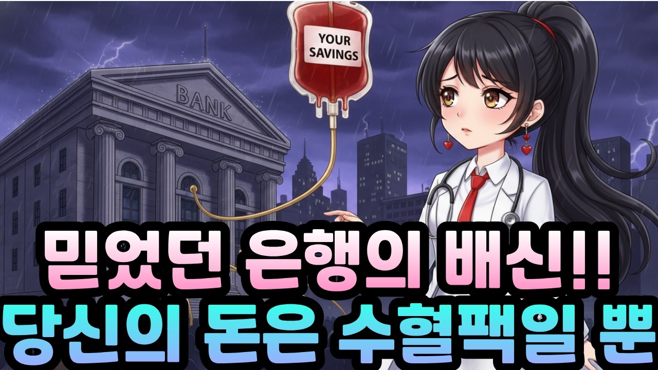 내일 아침 통장 묶일 수도? 은행원이 입 다무는 당신의 돈이 수혈팩으로 쓰이는 이유!