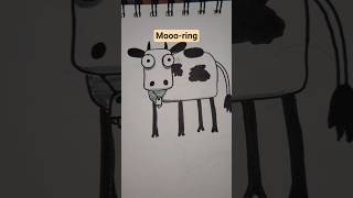 Let's draw cute cow ❤️ #beginnerart #puppyart #cuteart #art #shorts #shortvideo #trending #viral
