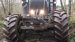 New forest tractor Valtra N154E and KESLA