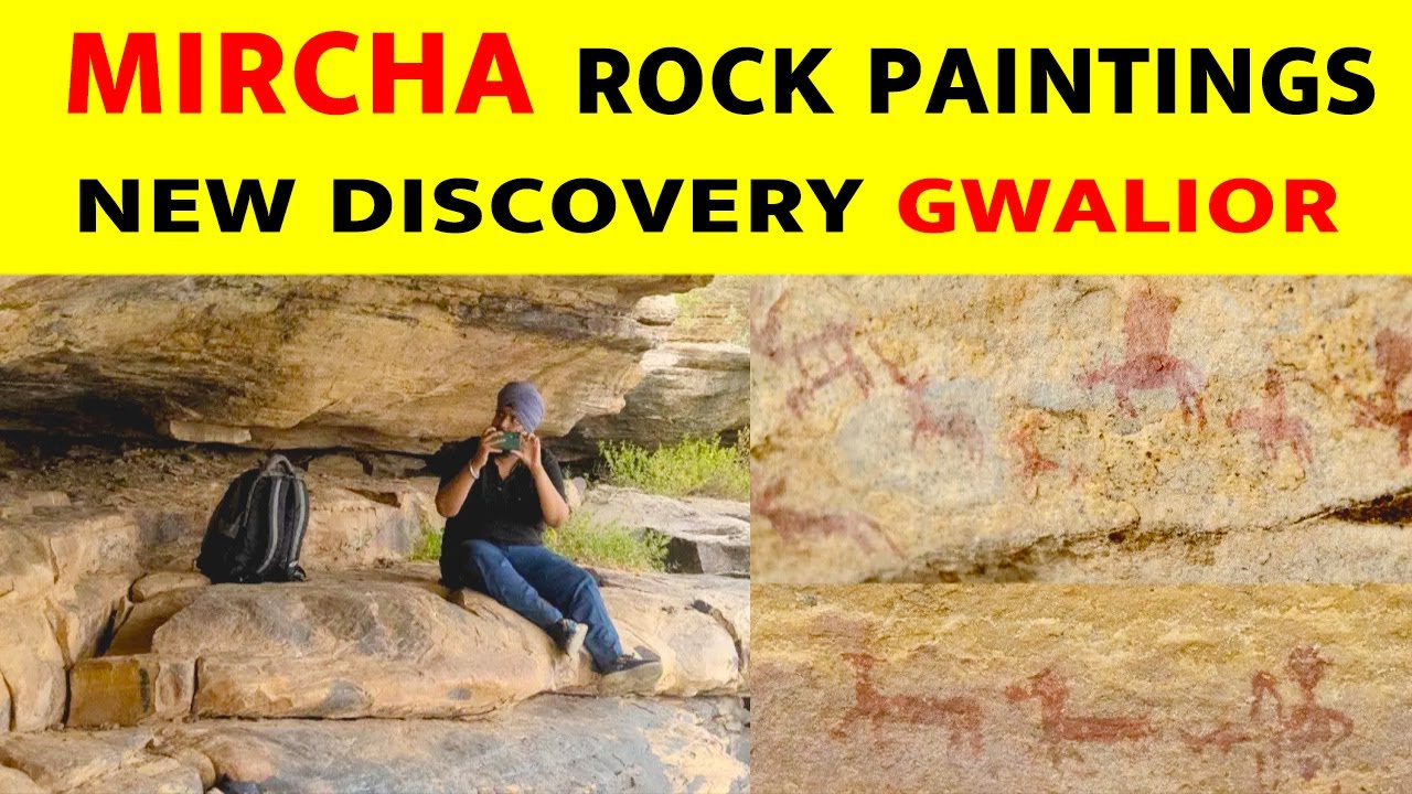 Prehistoric Rock Paintings of Mircha , Nalkeshwar , Gwalior