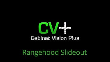 Cabinet Vision - Slide Out Rangehood UCS