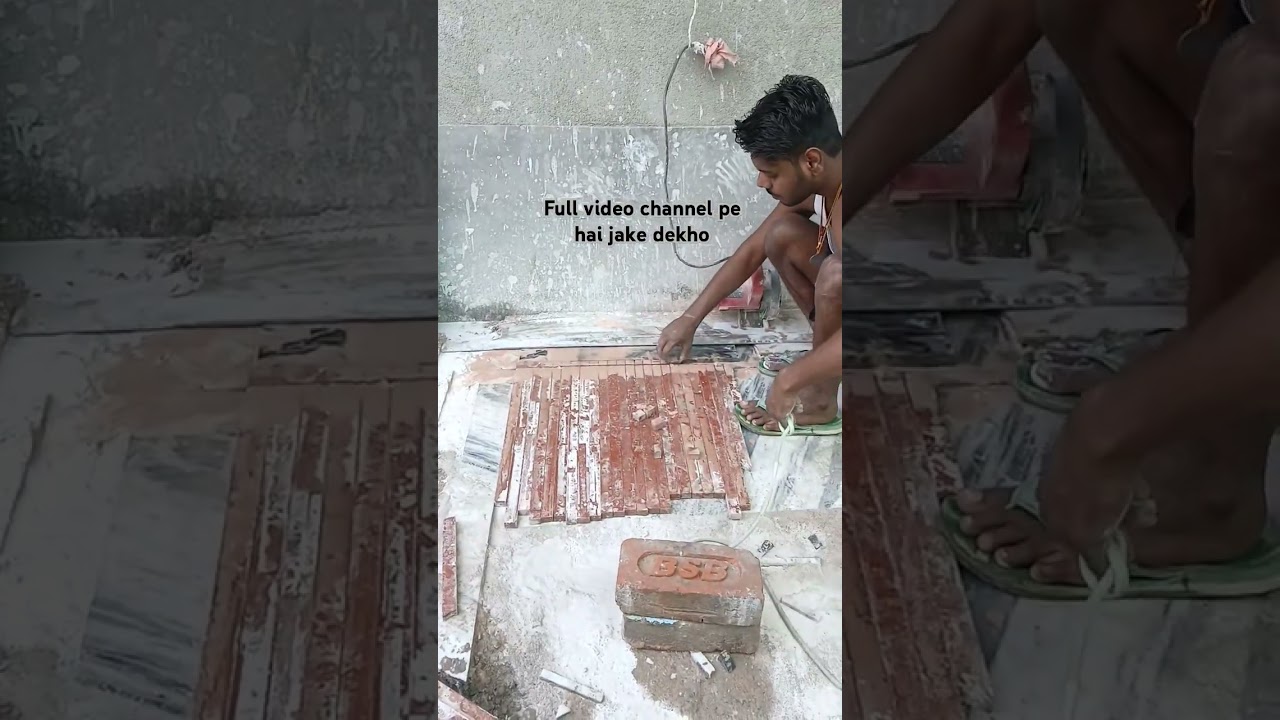 Dining border design | black white and red granite  | techniques | beautiful 😍 | sujitmarbledesign