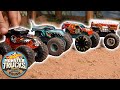 Incredible Races at Mega Wrex’s Dino Ridge 🦖 - Monster Truck Videos for Kids | Hot Wheels