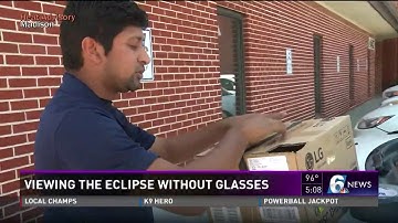 Viewing the eclipse without glasses