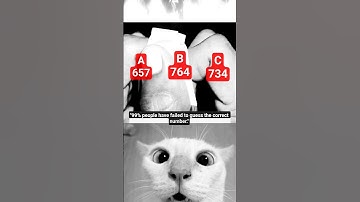 🤪99% people have failed to guess the correct number."!!! #shorts #cat #challenge #bombastic