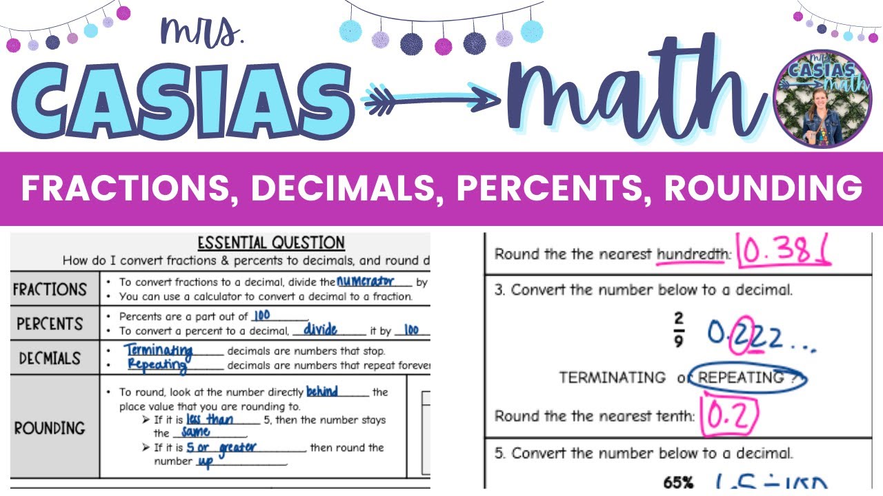 Classroom Freebies Too: Converting Fractions to Decimals on a Number Line