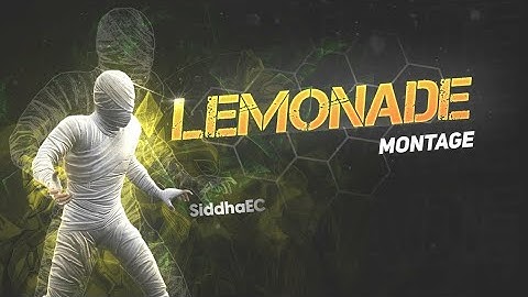 INTERNET MONEY (LEMONADE) - PUBG MONTAGE VIDEO | MOBILE EDIT| #siddhaEC ||G_S26 #siddha_gaming