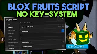 Muxus Hub | New Blox Fruits Script Super Op Gui No Key-System Showcase | Mobile & Pc