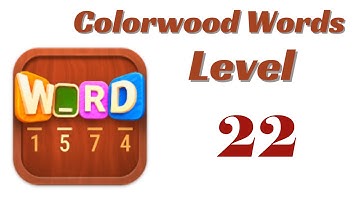 Colorwood Words Level 22 Answers | Colorwood Words - Cryptogram