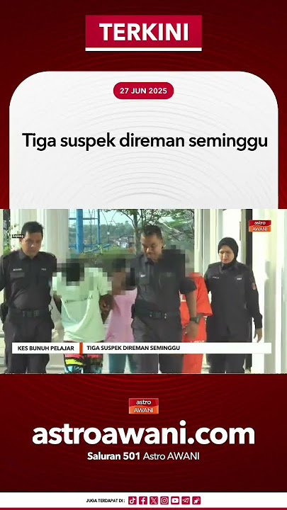 Tiga suspek direman seminggu