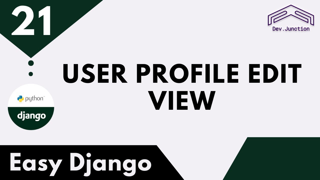 🔴 #21 - Instagram Clone - Easy Django - User Profile Edit View - YouTube