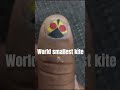 world smallest kite 🪁😀😁 #kite #kiteflying #kiteground